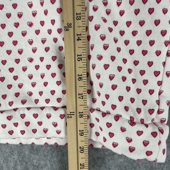 Roller Rabbit Sweatshirt Womens XS Pink Heart Print Organic Crewneck Casual FLAW - Picture 8 of 12